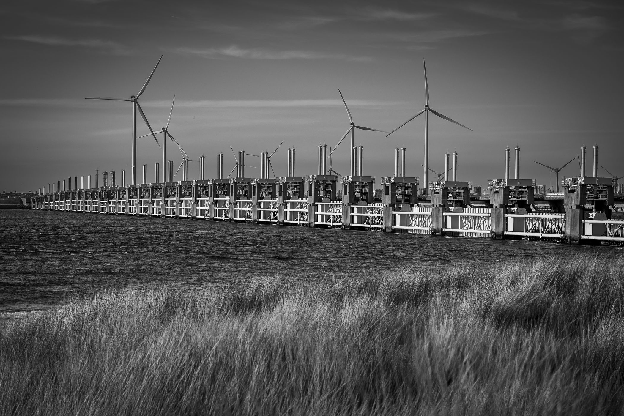 Oosterscheldekering / Oosterschelde brigde (Delta works), Netherlands