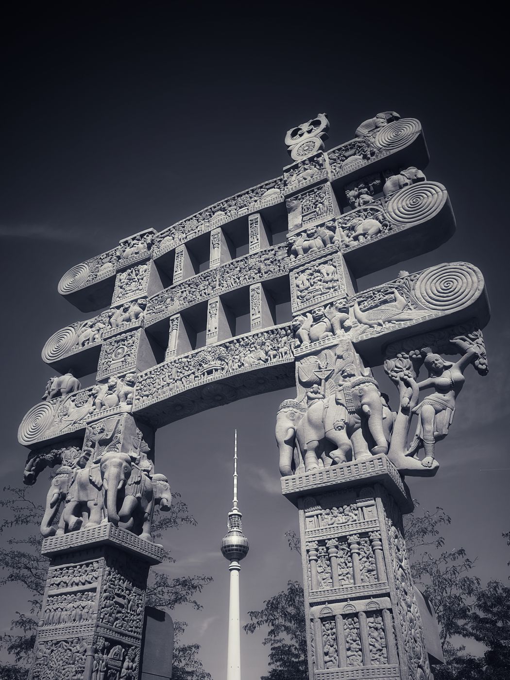 Replik des Sanchi-Tors, Museumsinsel, Berlin, Germany