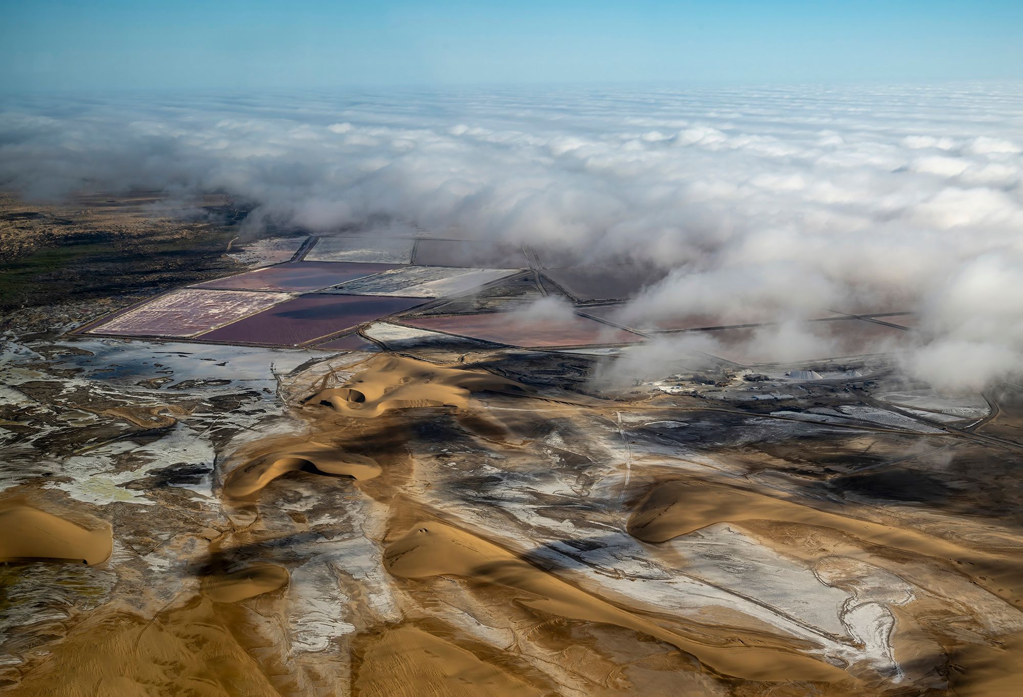 Salt works, Namibia