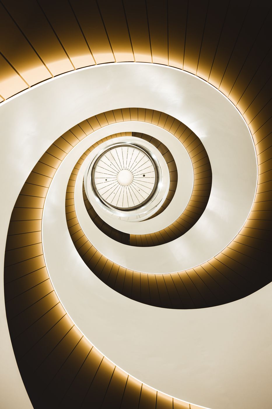 Stairs inside the University of Technology, Sydney, Australia