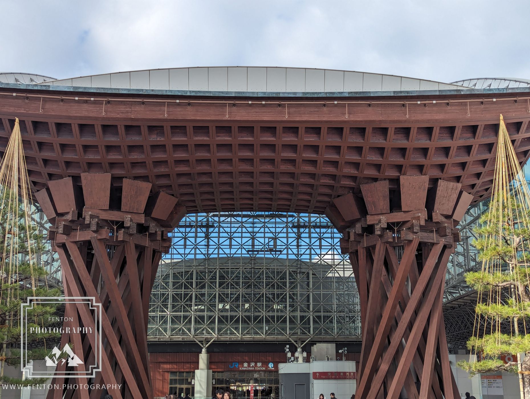 TsuzumiGate at JR Kanazawa Station East entrance, Japan