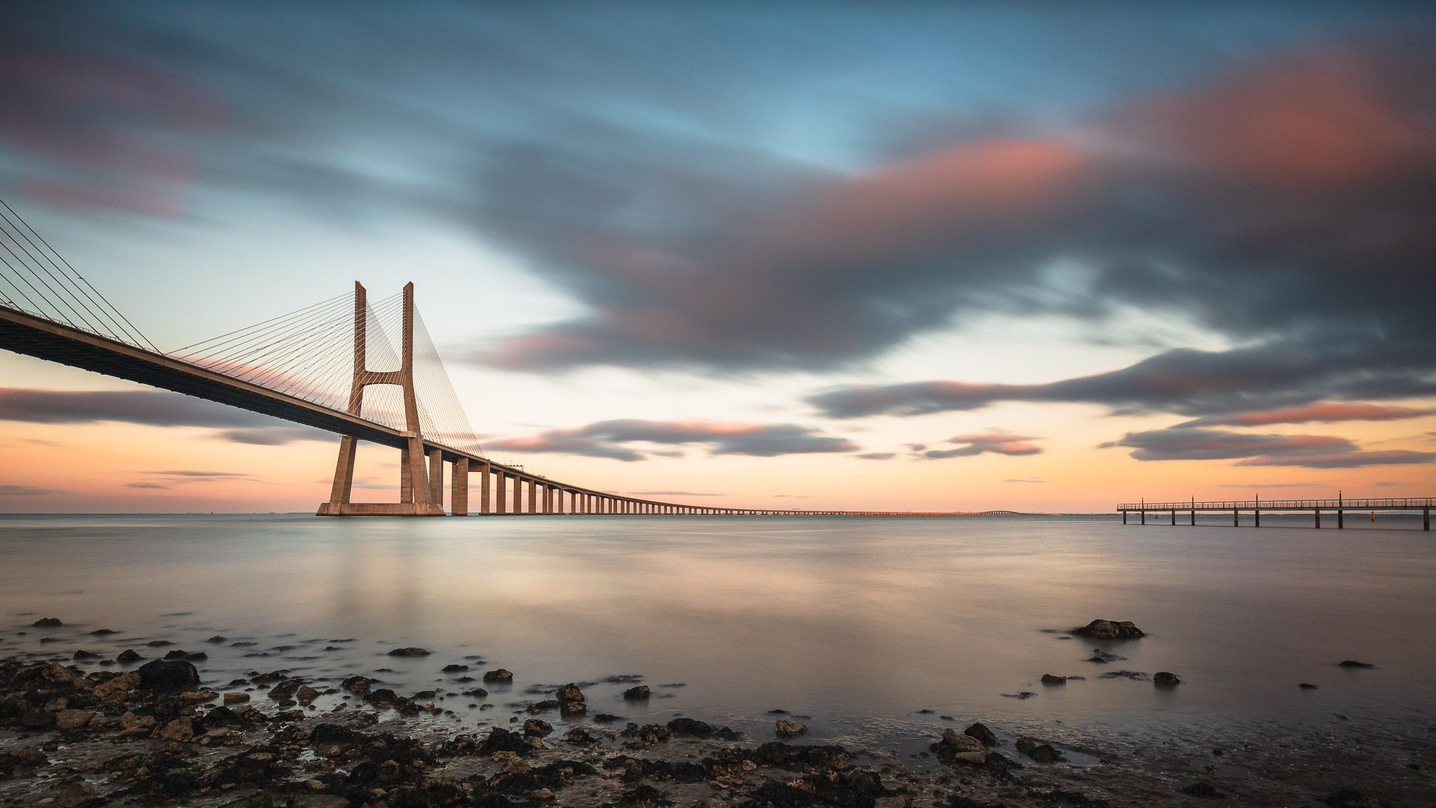 Vasco da Gama Bridge, Lisbon, Portugal