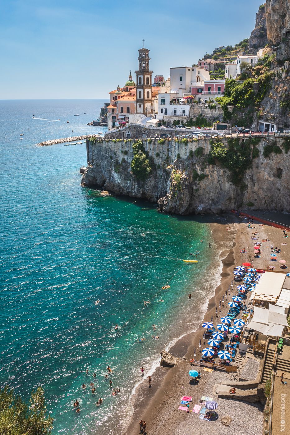 View to Atrani from North, Italy