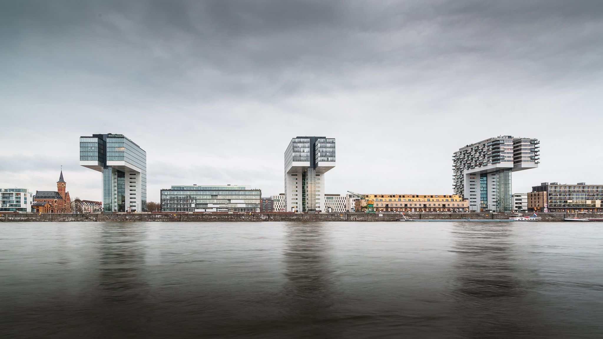 View to Rheinauhafen, Cologne, Germany