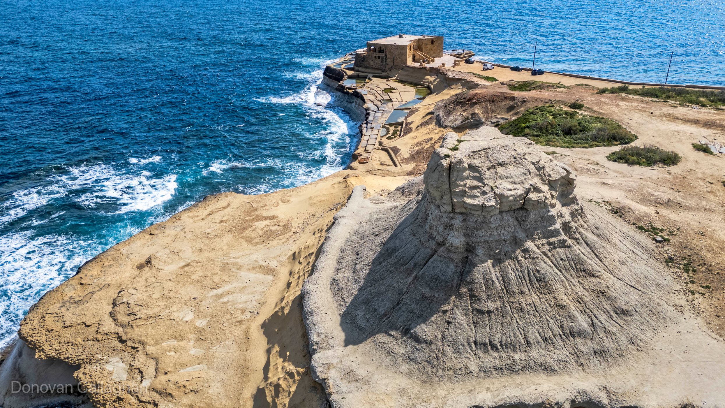 Xwejni Rock,  Salinas de Qolla I-Bajda, Gozo, Malta