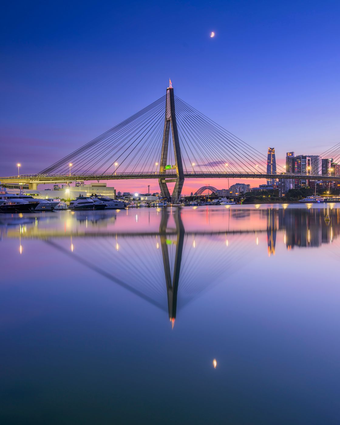 ANZAC Bridge, Glebe Point, Sydney, New South Wales, Australia