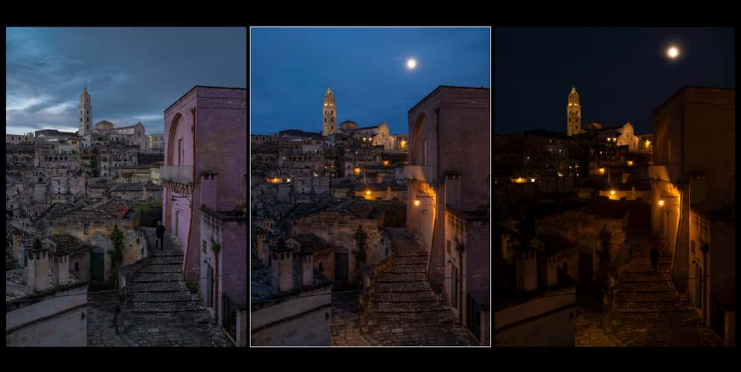 The same composition at different times.