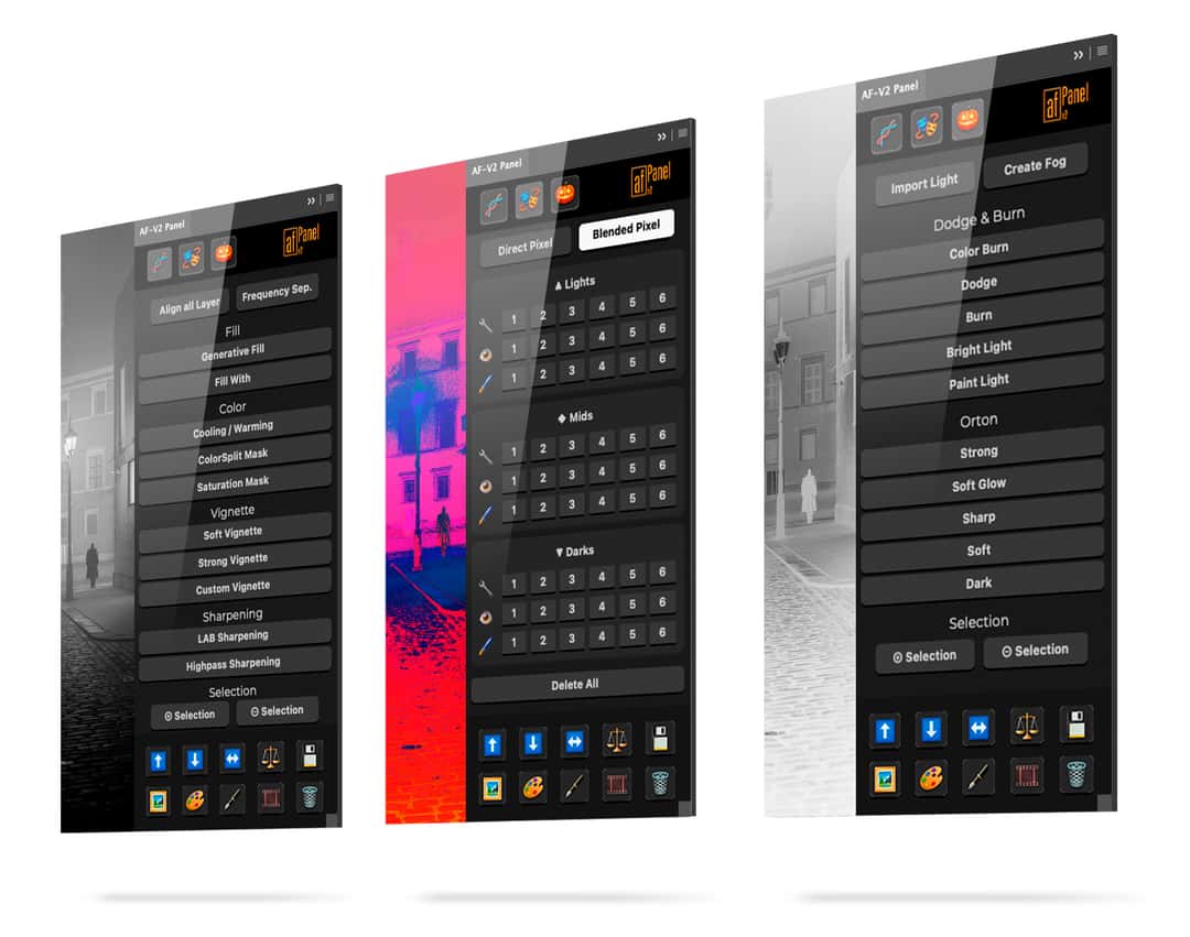 The powerful AV-V2 Photoshop Panel