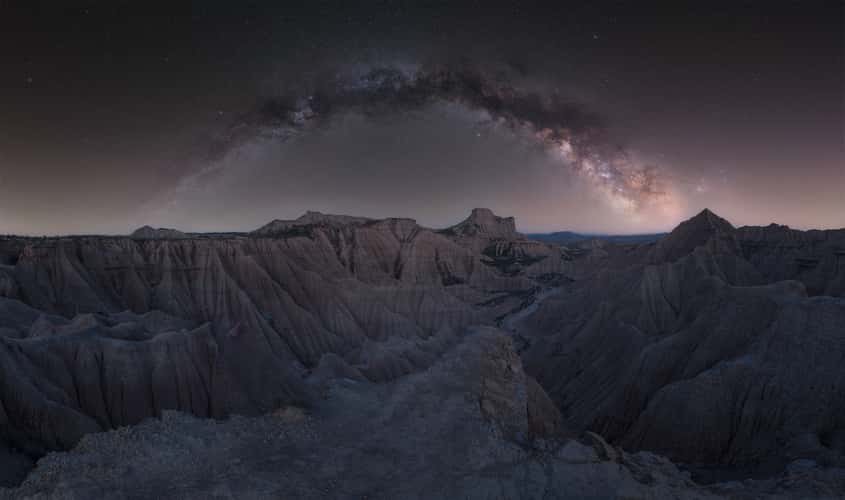 Bardenas Reales (El Rallón at night)