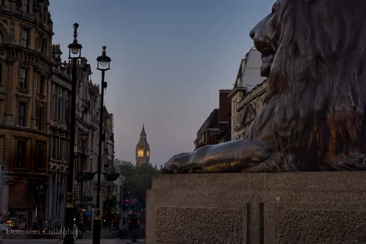 Big Ben from Trafalgar Square, London
