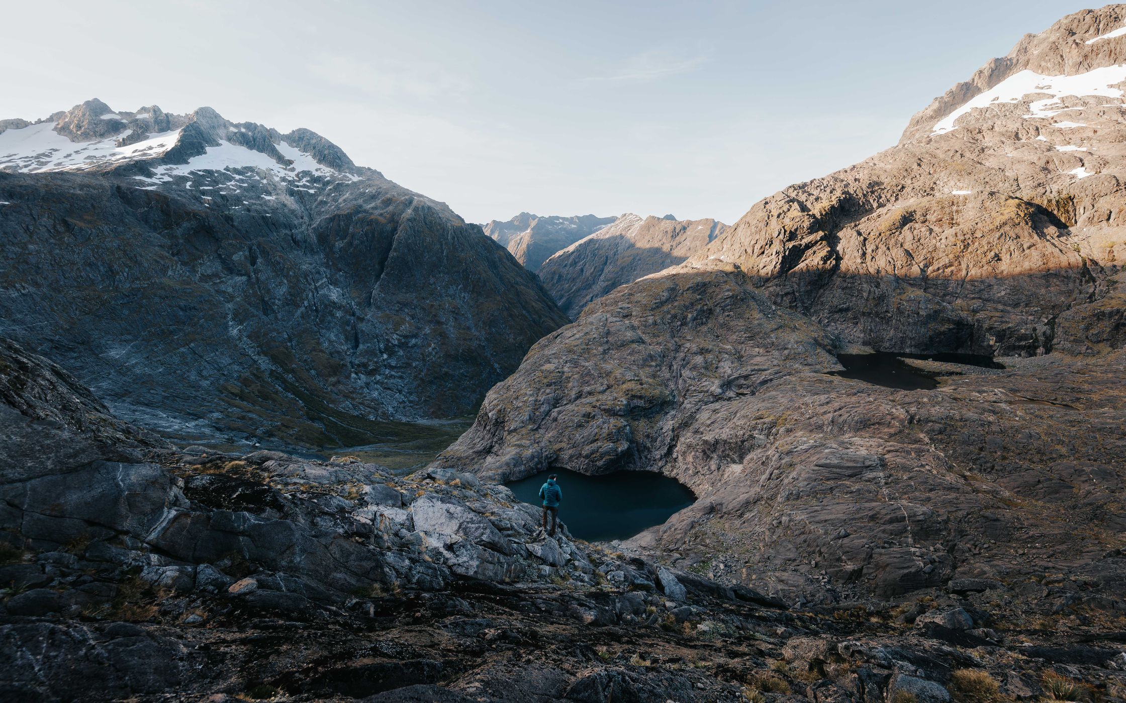 Black Lake above Gertrude Saddle, Fiordland National Park, New Zealand