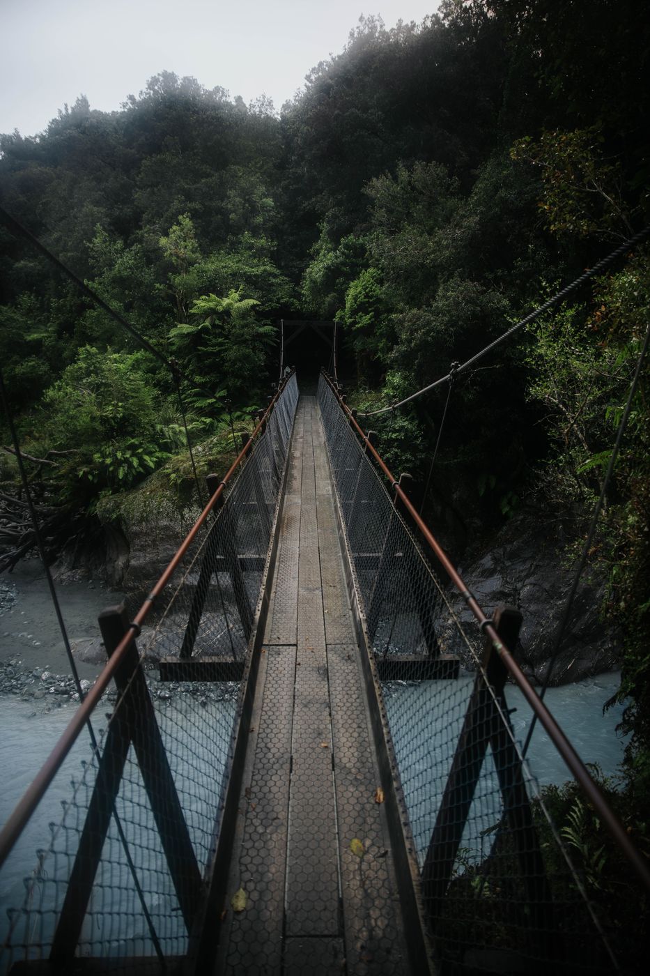 Callery Gorge bridge, Franz Josef Glacier, New Zealand