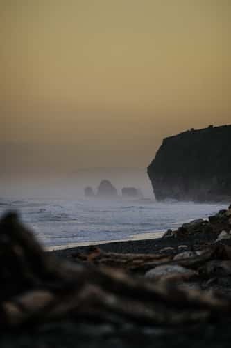 Camping view, Rapahoe Beach