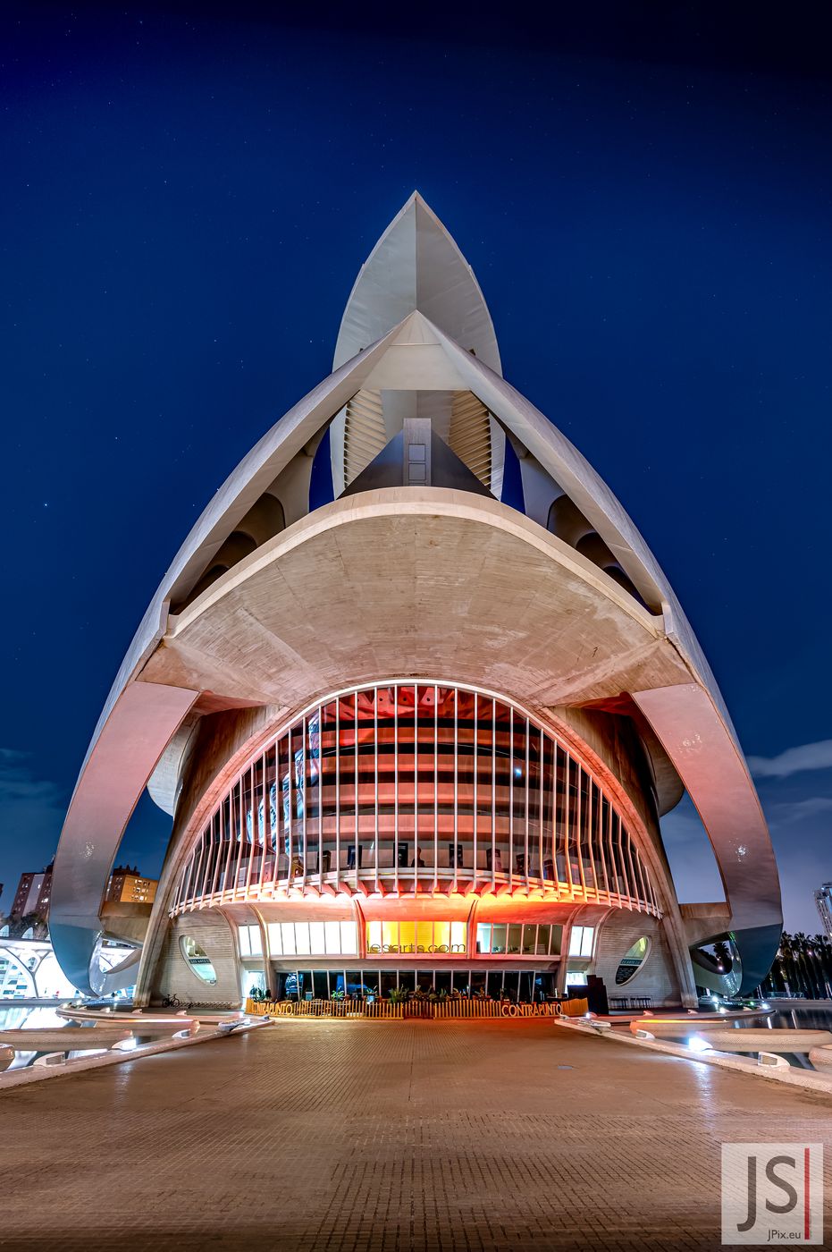Palace of Arts, front view, Valencia, Spain
