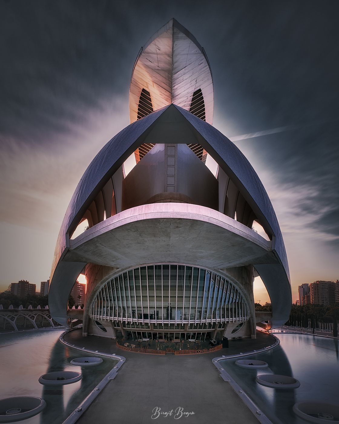 Palace of Arts, front view, Valencia, Spain