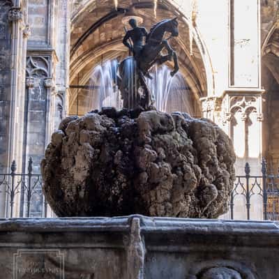 Cloisters at Cathedral de Barcelona, Spain