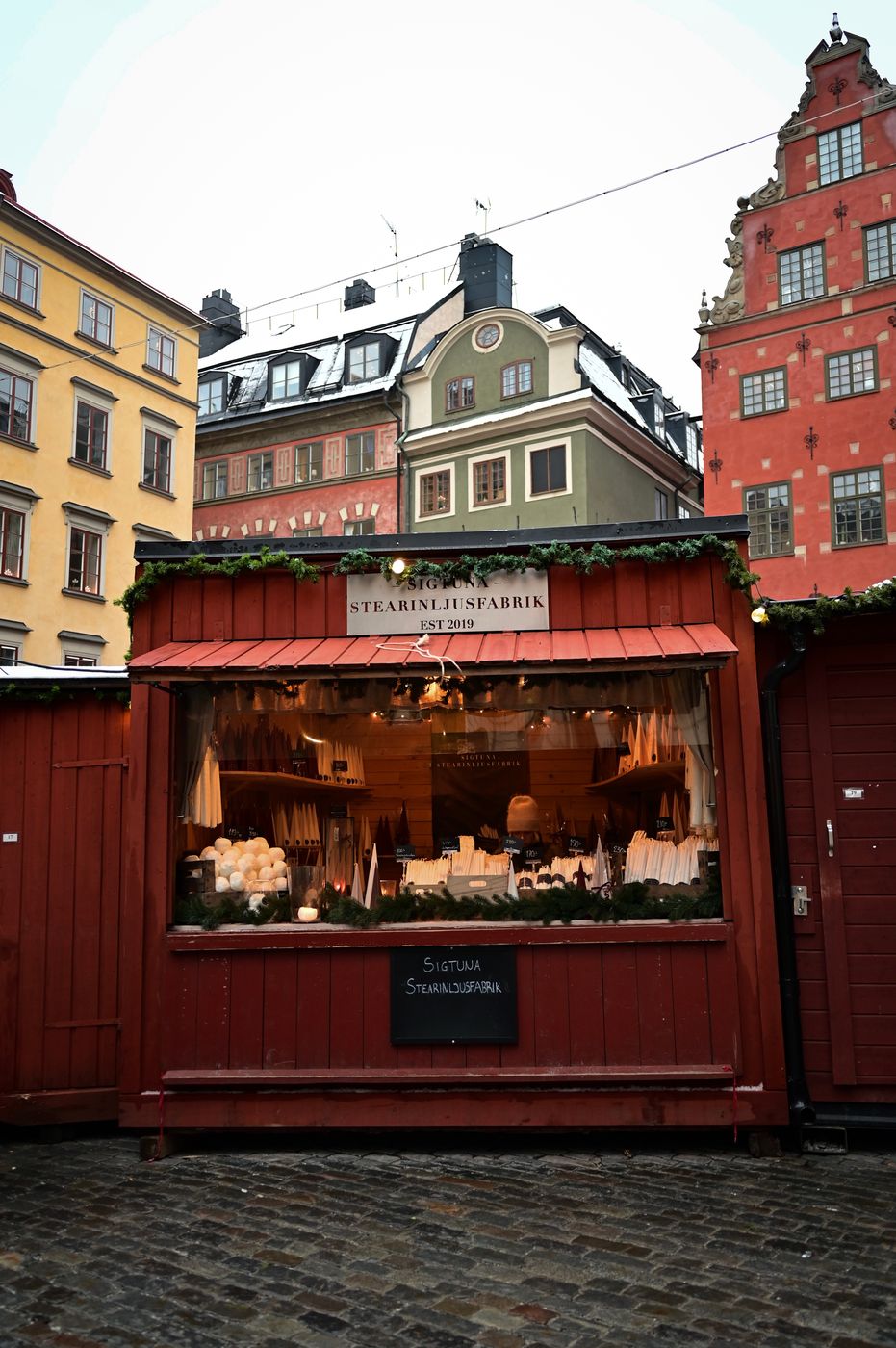 Coloful Houses from Stortoget I Stockholm, Sweden
