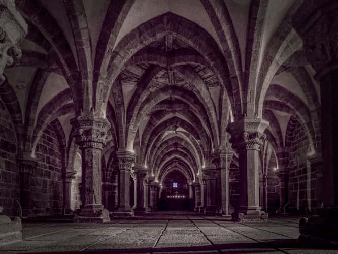 Crypt under st. Procopius basilica
