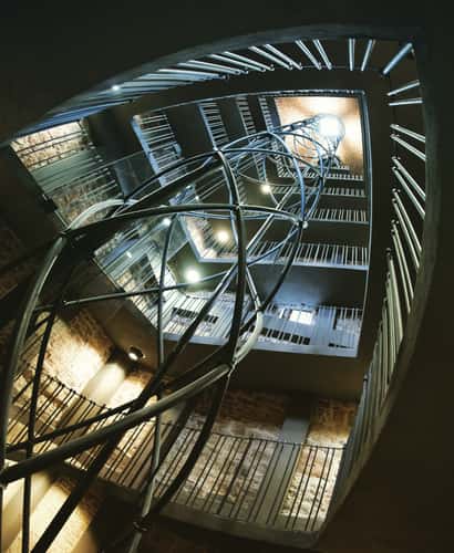 Elevator inside of the Astronomical Clock Tower, Prague
