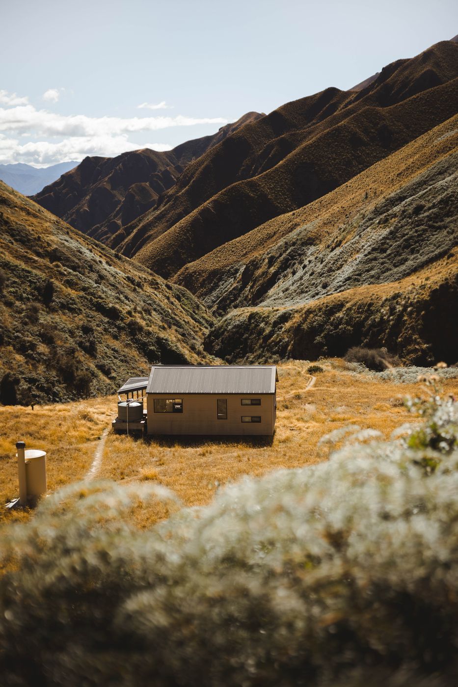 Fern Burn Hut, Motatapu Track, New Zealand