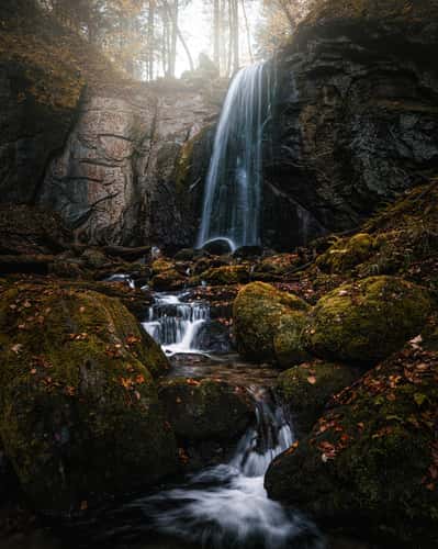 Finstersee Waterfall, Switzerland