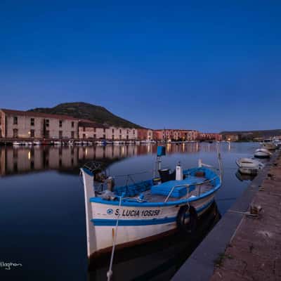 Fishing Boat, Temo River, Bosa, Sardinia, Italy