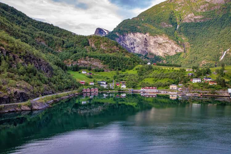 Flåm from above