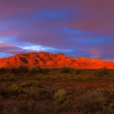 Flinders Ranges from the Outback Highway, Australia