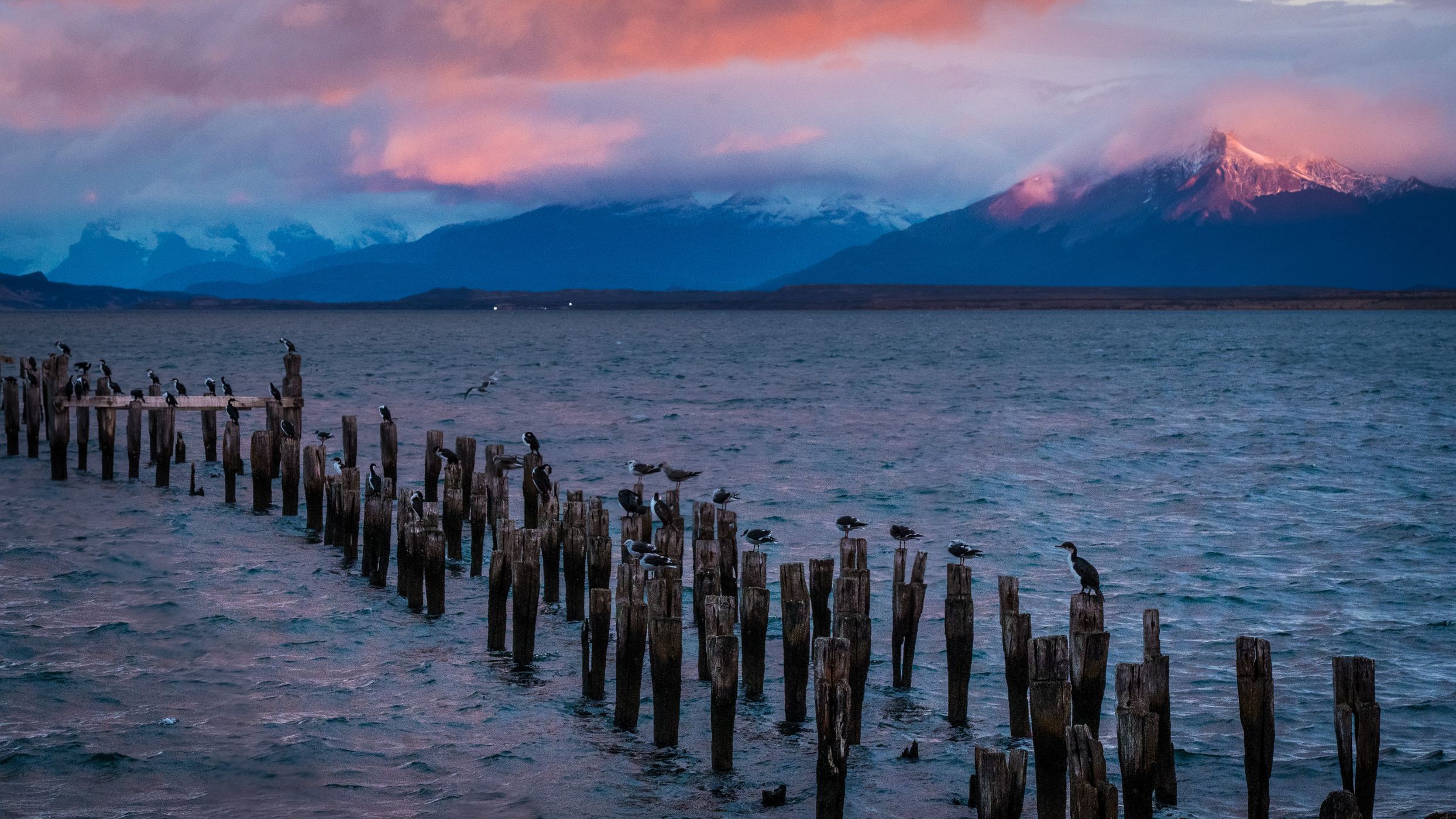 Former boardwalk, Chile