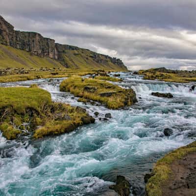 Fossálar Waterfall, Iceland