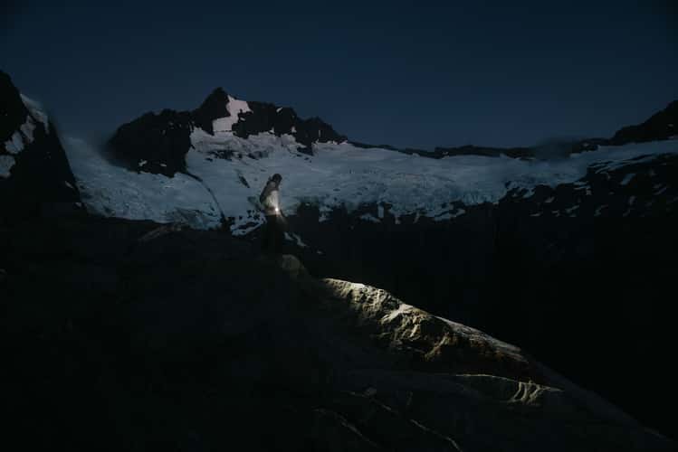 Glaciers above French Ridge Hut, Mt Aspiring National Park