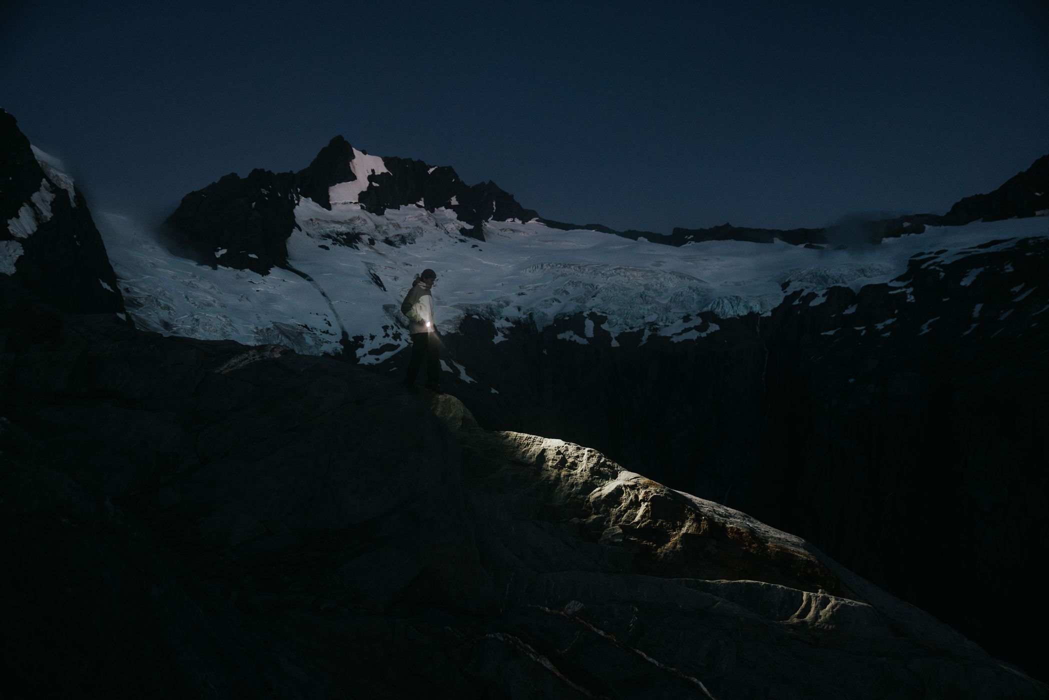 Glaciers above French Ridge Hut, Mt Aspiring National Park, New Zealand