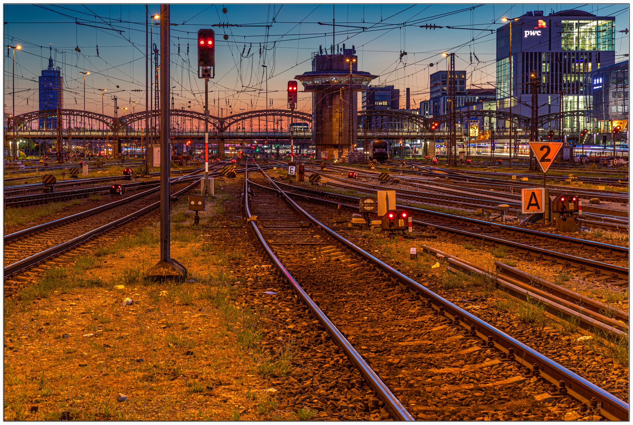 Track area Munich Central Station, Germany