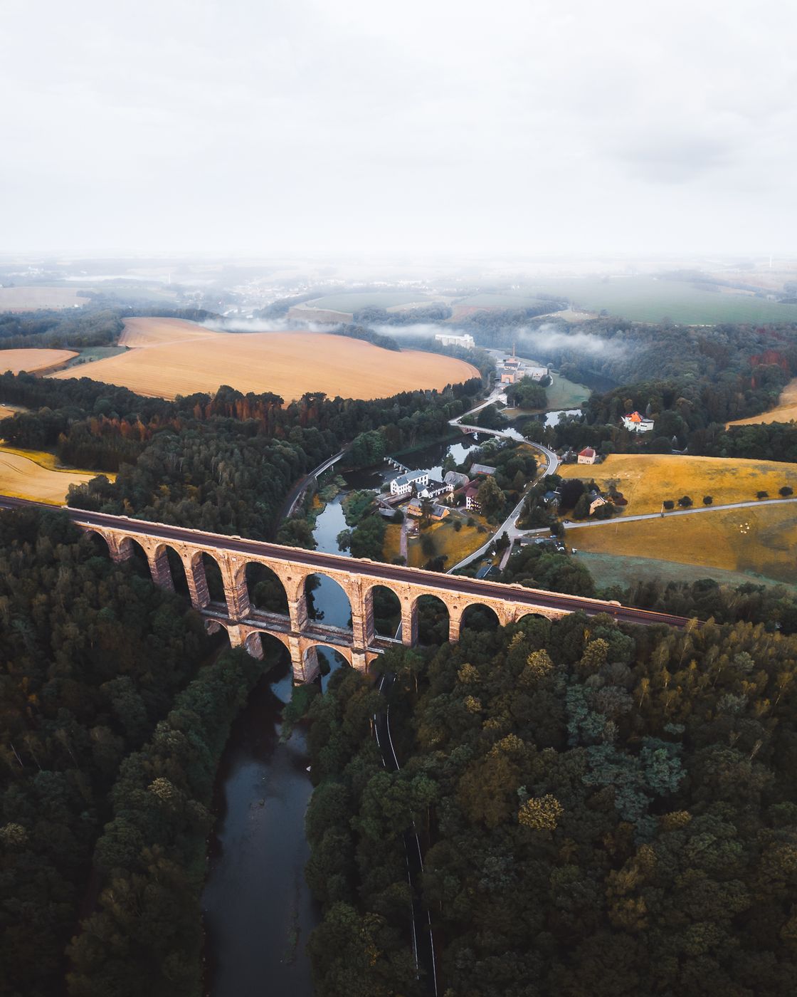 Göhrener Viadukt (Drone), Germany