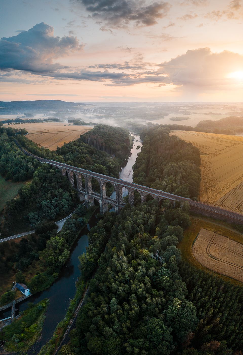 Göhrener Viadukt (Drone), Germany
