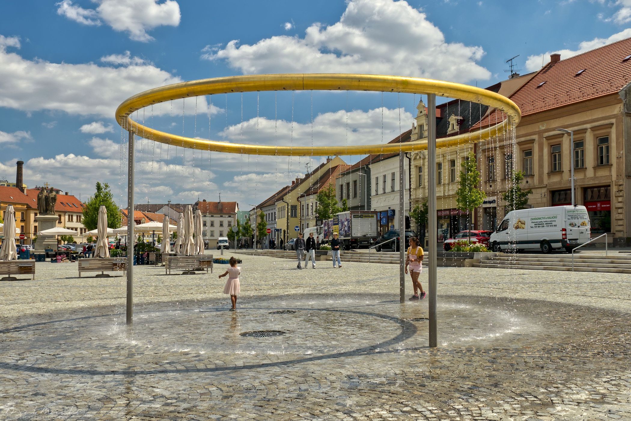 Golden ring fountain, Czech Republic