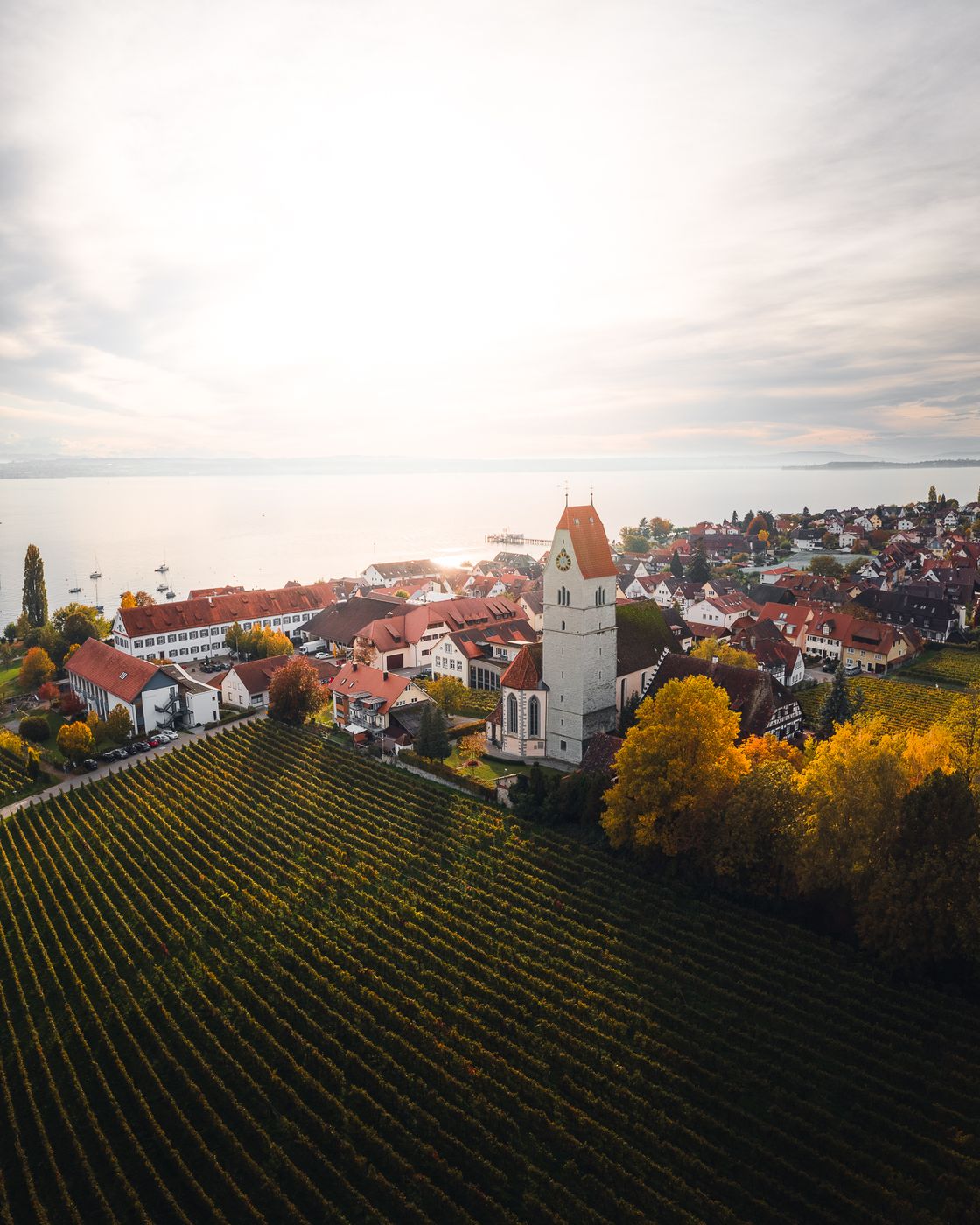 Hagnau Panoramic View (Drone), Germany