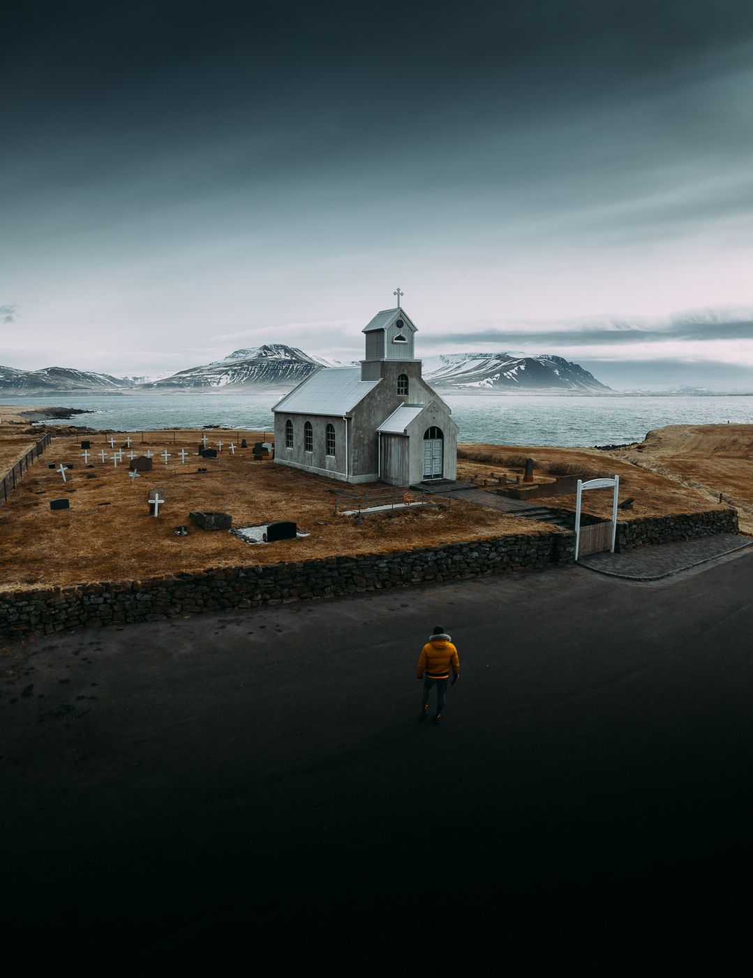 Innra-Hólmskirkja (Drone), Iceland
