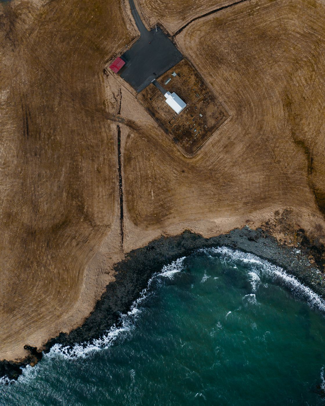 Innra-Hólmskirkja (Drone), Iceland