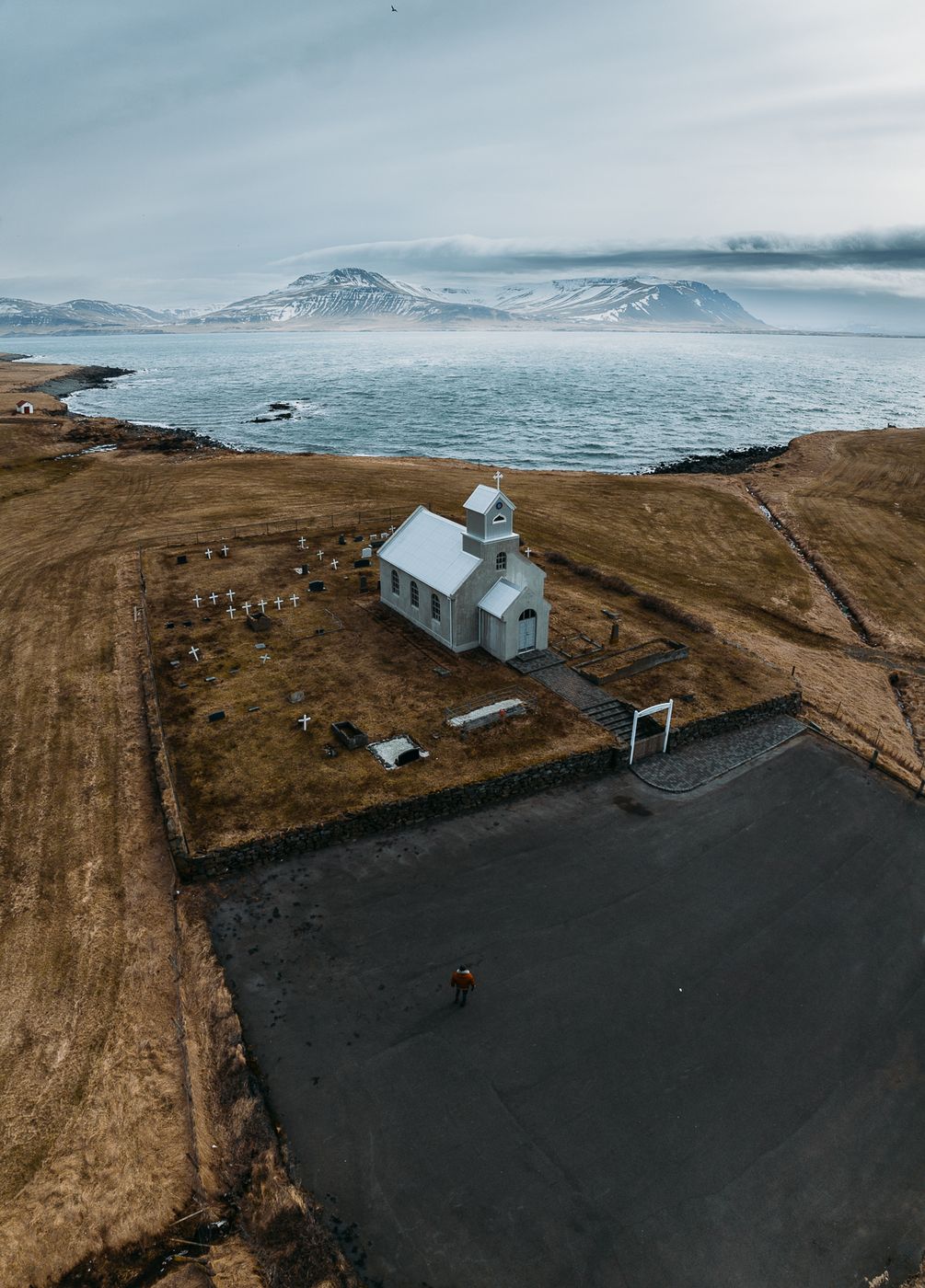 Innra-Hólmskirkja (Drone), Iceland