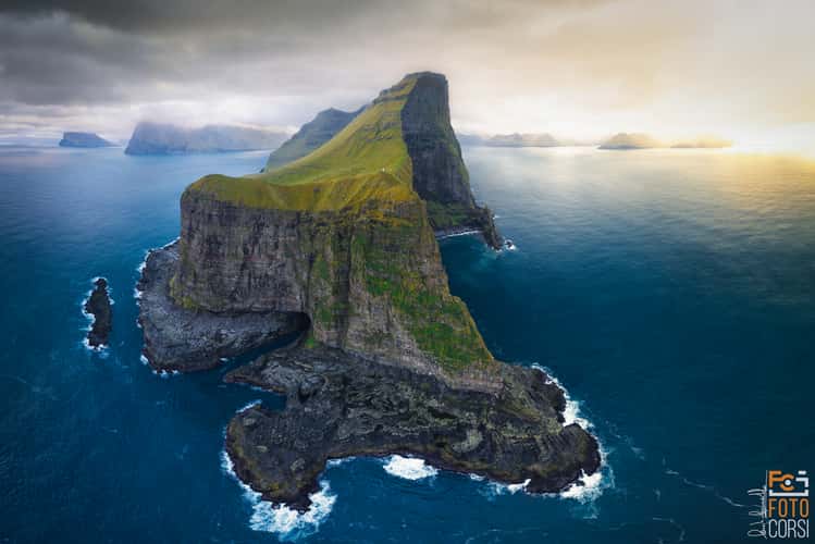 Kalsoy Island by drone