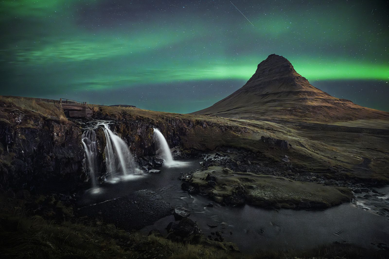 Kirkjufell Waterfall with Kirkjufell, Iceland