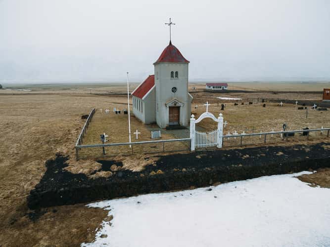 Kolbeinsstaðakirkja (Drone)