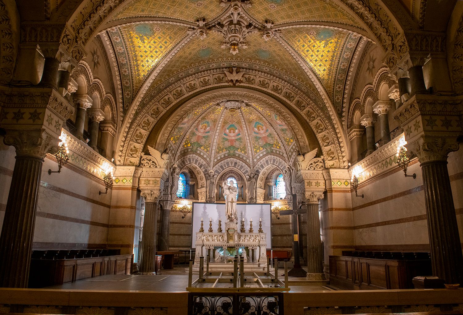 La Basilique Notre Dame de Fourvière, Lyon, France
