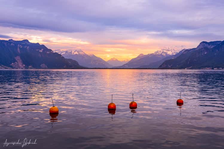 Lake Geneva in Vevey