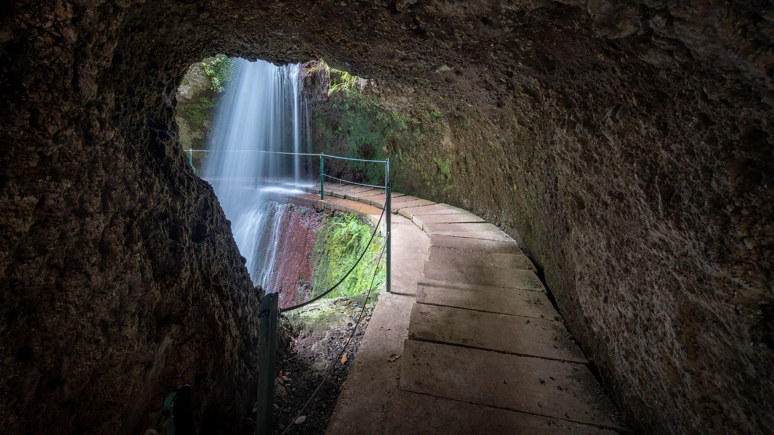 Levada Nova Waterfall, Portugal