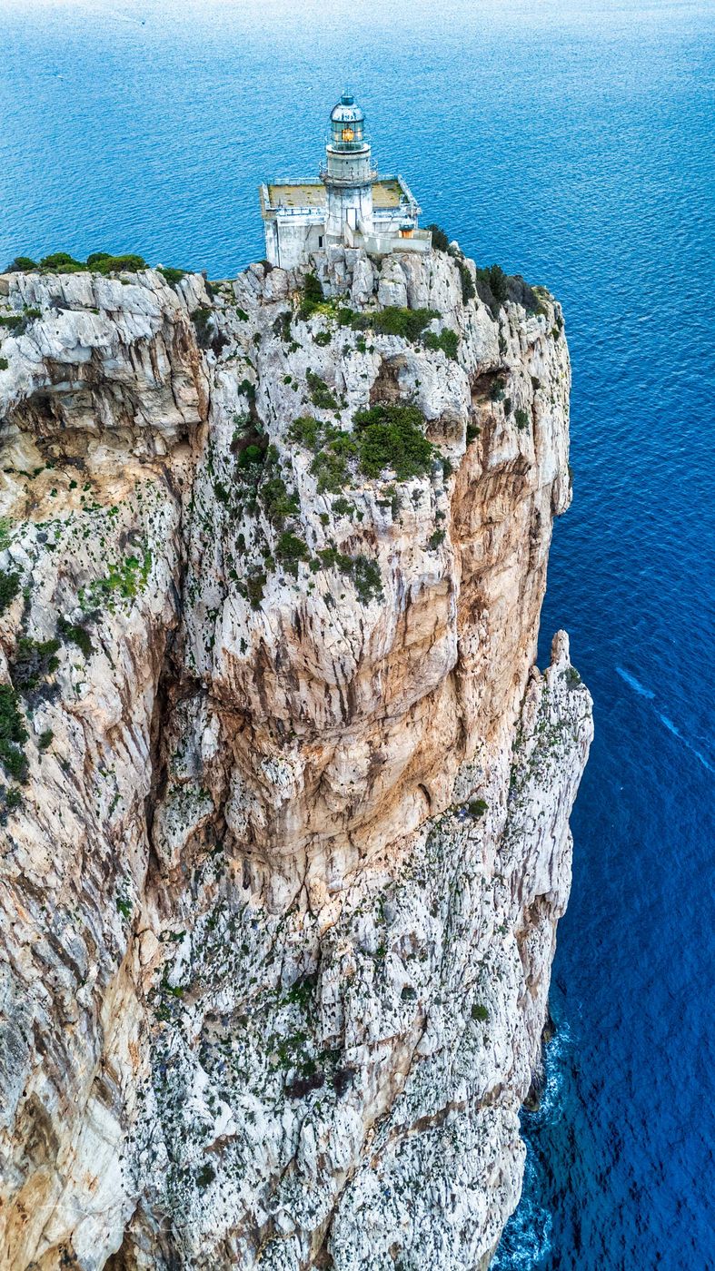 Lighthouse at Capo Caccia, Sardinia, Italy