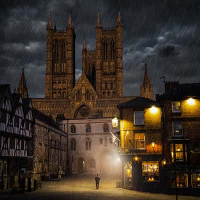 Lincoln Cathedral and Pub, United Kingdom