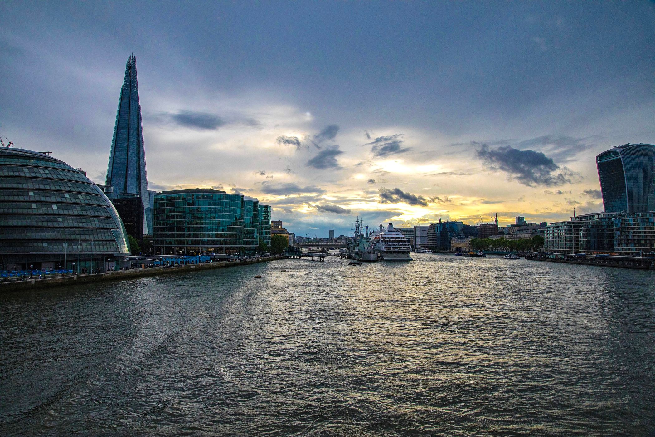 London Skyline from Tower Bridge Exhibition, United Kingdom