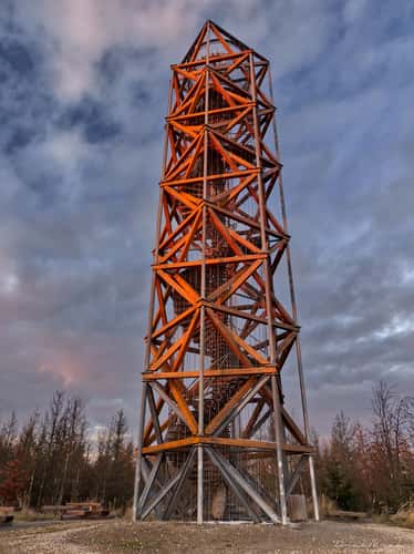 Lookout tower on 'Pekelný' hill
